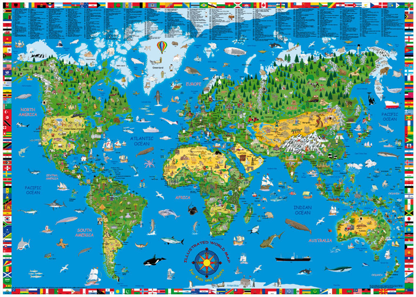 The World For Kids By Ngs Laminated Wall Map Shop Mapworld Images And   Kids World Map 