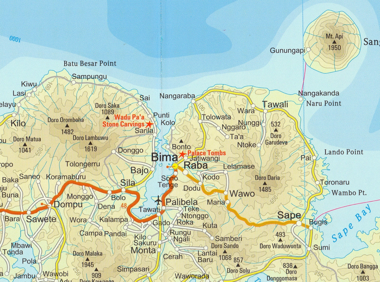 Lesser Sunda  Islands  Map  Reise