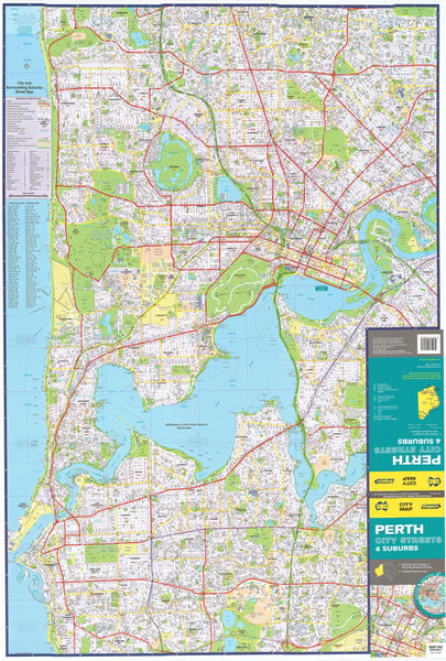 Buy Perth Ubd Laminated Wall Map Mapworld