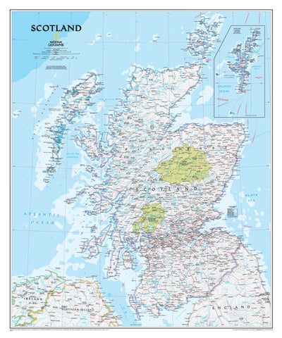 Scotland Wall Map, Buy Wall Map of Scotland - Mapworld