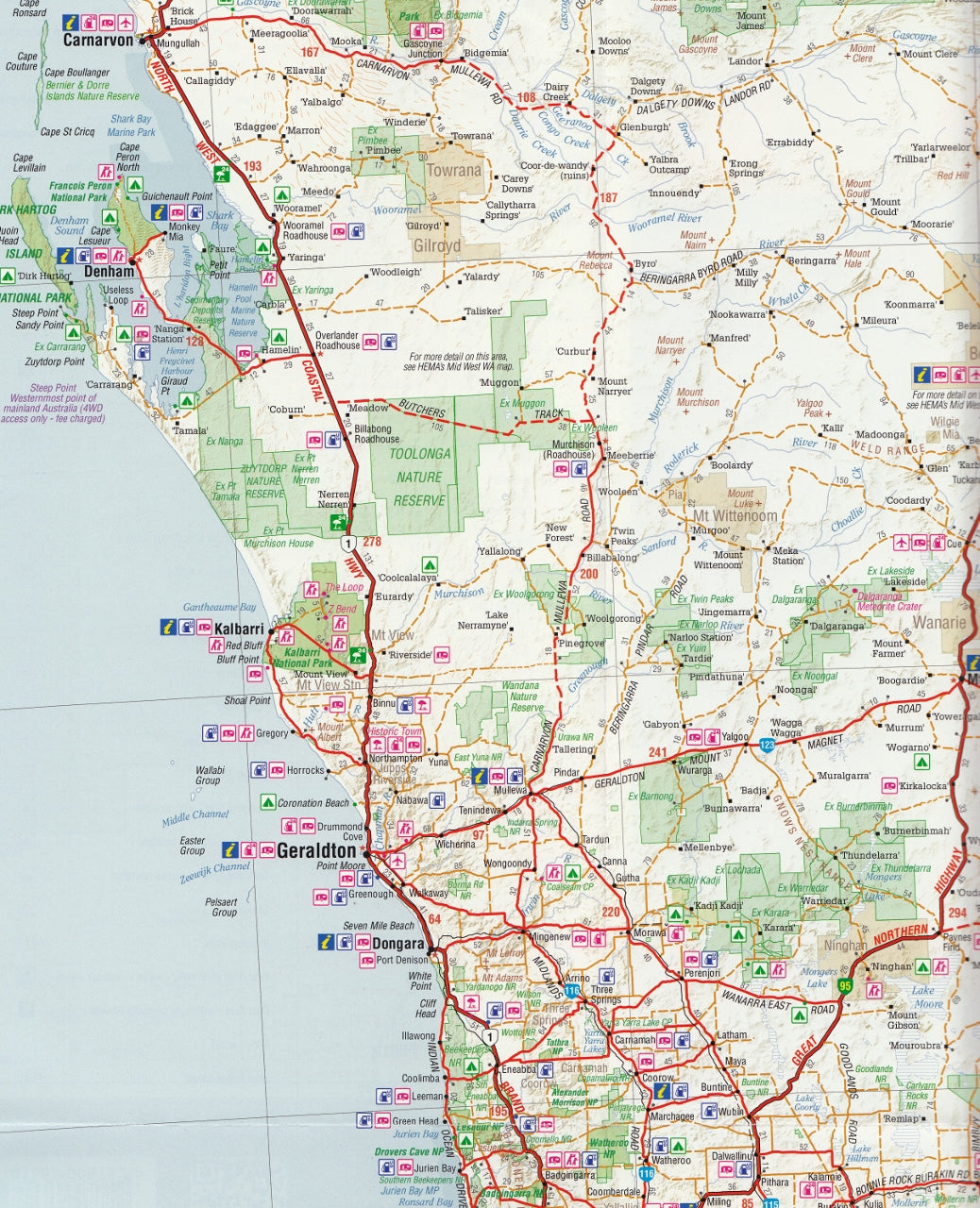 Western Australia Hema State Map Buy Map Of Western Australia Mapworld