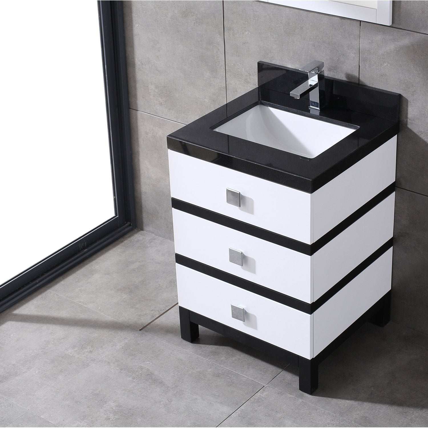 24 inch bathroom sink and cabinet