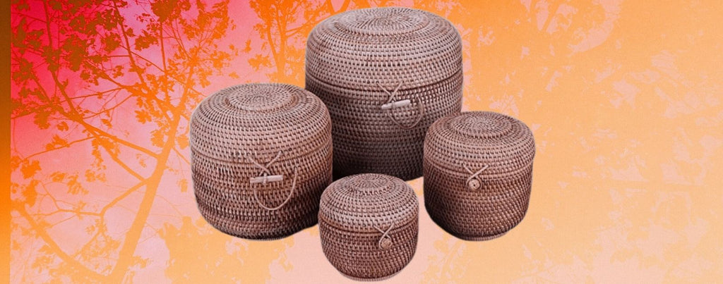 Seagrass Basket With Lid -  Laskorg