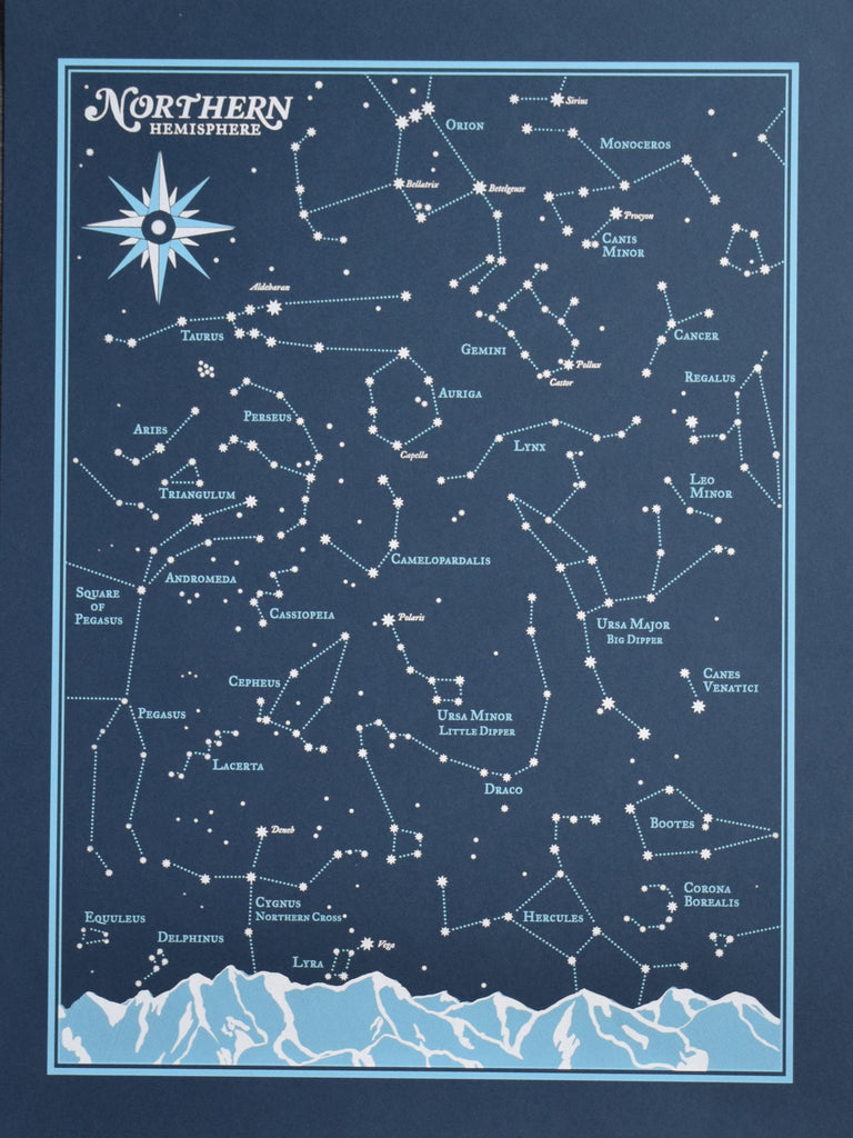 Northern Hemisphere Constellation Chart