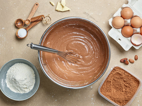 mixing bowl with ingredients