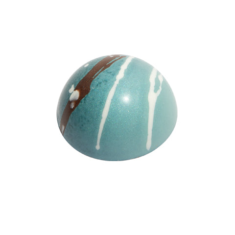 Blue and Brown bonbon on white background