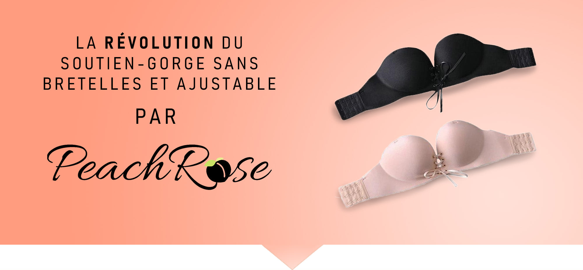 soutien gorge peach rose