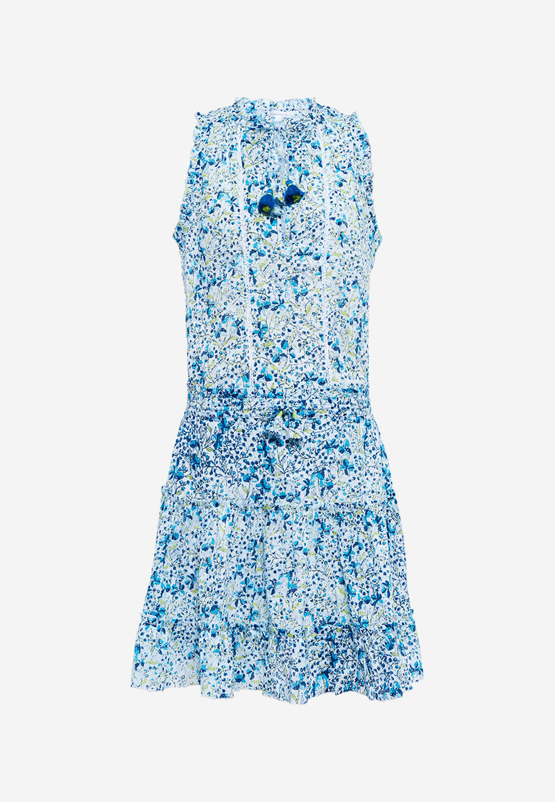 Poupette St Barth Clara Mini Dress Blue Mini Jonquille – Salt Boutique