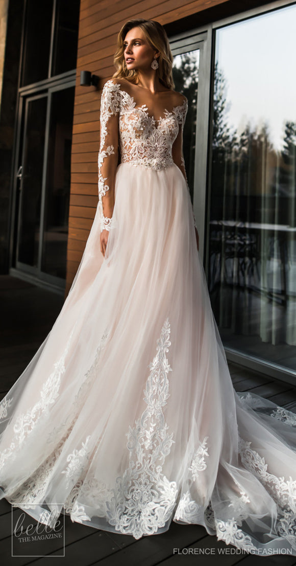 flowy ball gown wedding dresses