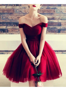 wine red party dress