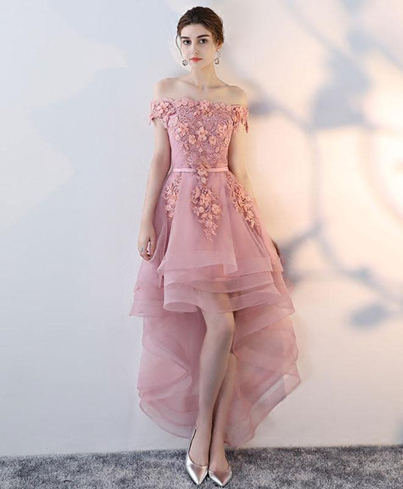 blush pink homecoming dress