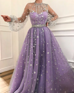 pretty purple prom dresses