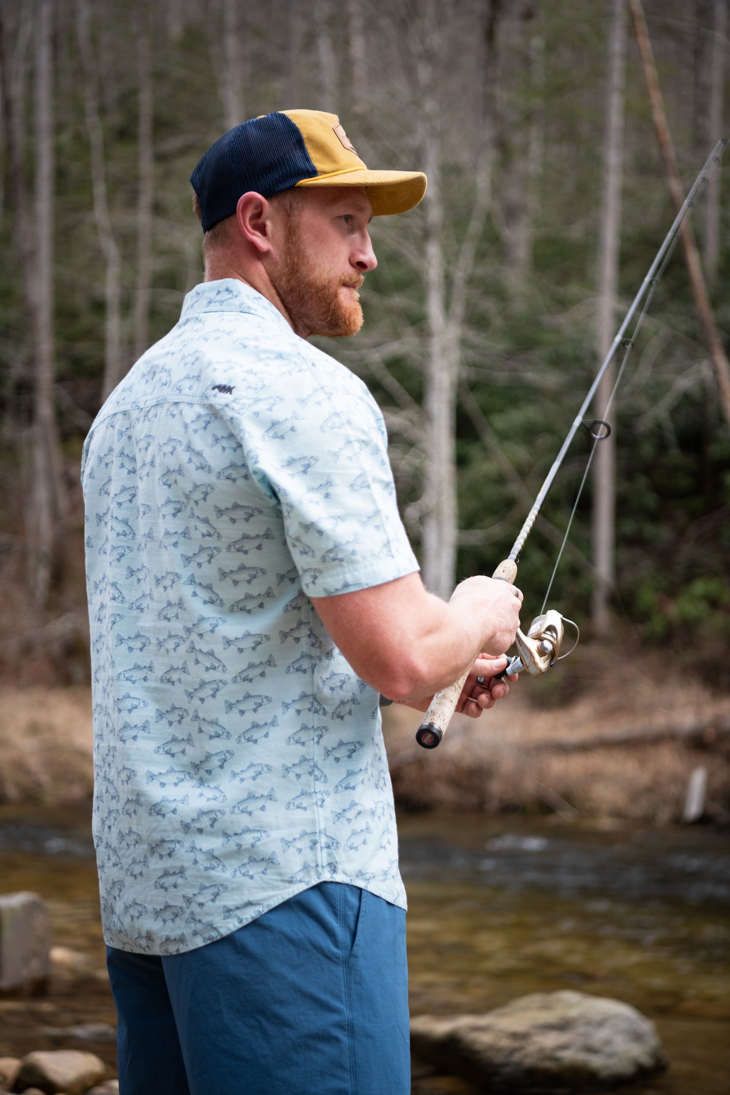 Mens_Palmer_SS_Woven_Shirt_Vista_Nylon_Deck_Short_Blue_Ridge_Corduroy_Trucker_Hat_001