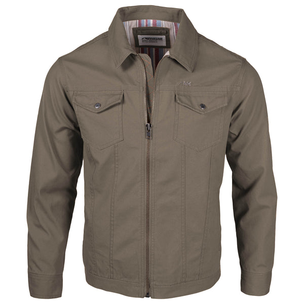 khaki trucker jacket