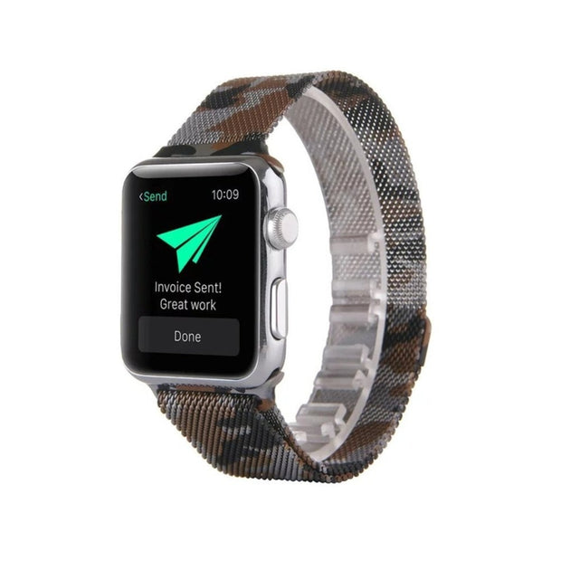 Camouflage Milan Case For Apple Watch 38 42 40 44 Mm Loop Band