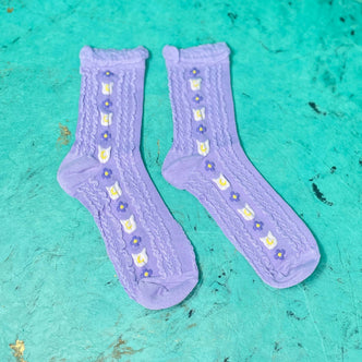 Saint Jacinta Marto Floral Socks — theYoungCatholicWoman