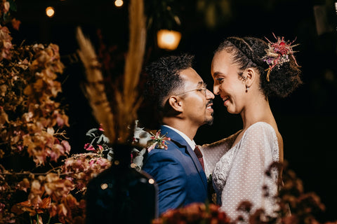 Natural Curly Hair Wedding Style