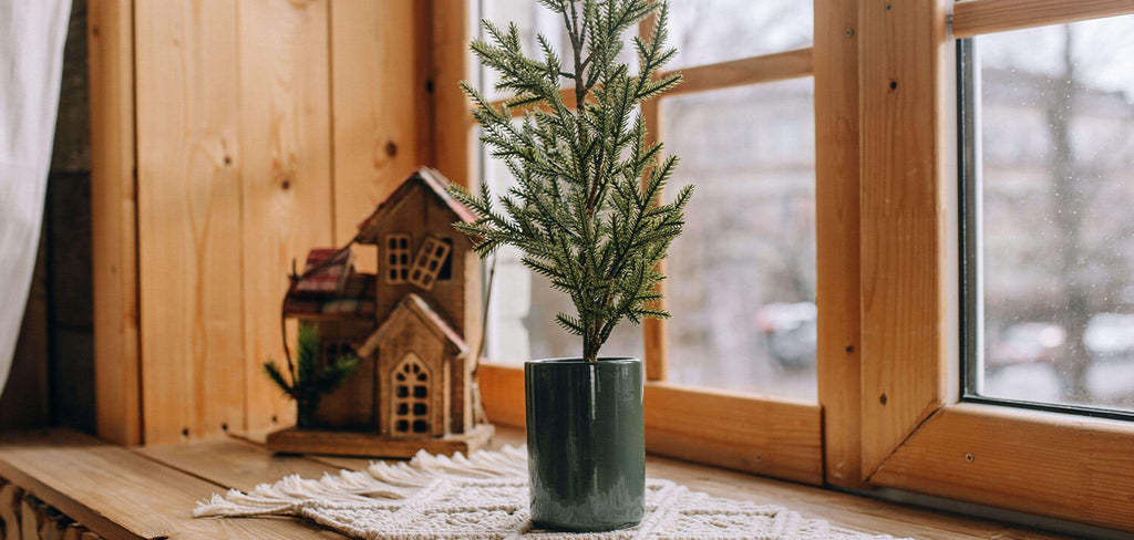 Christmas Tree small near window