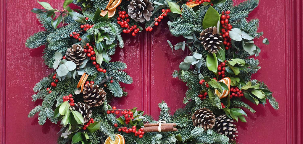 Christmas Wreath Red Door