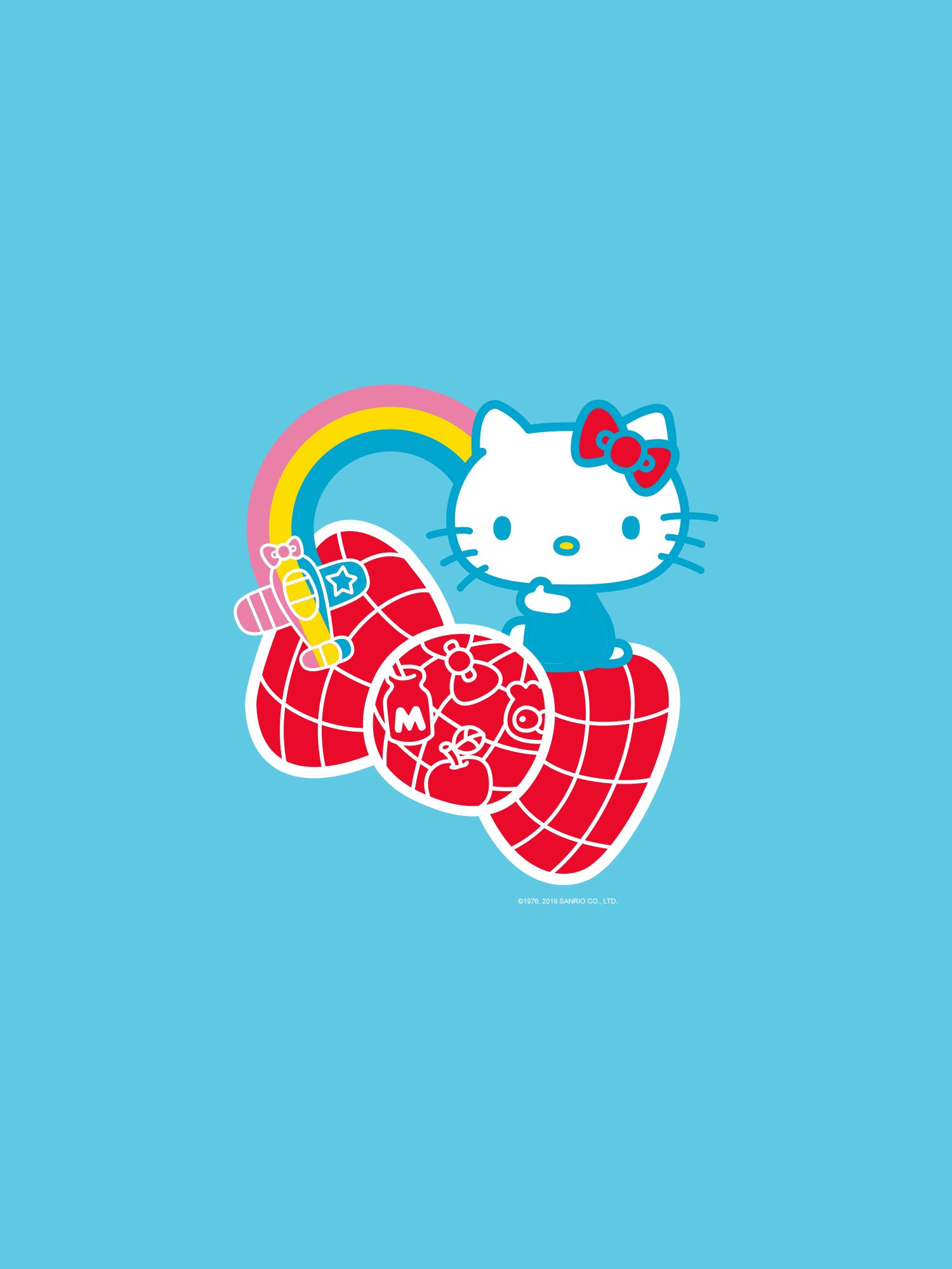 ***Sample Hello Kitty Polka Dots Wallpaper DF733