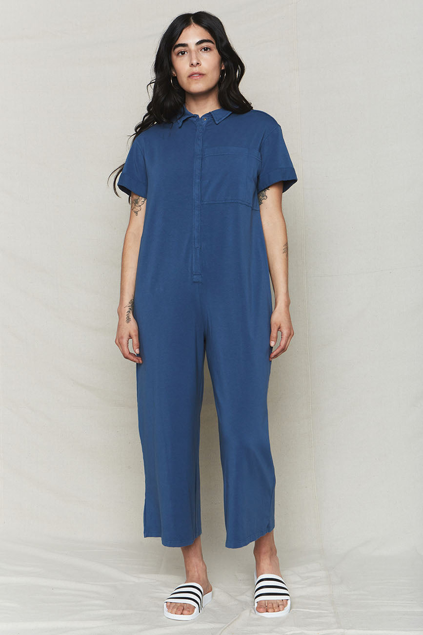 Image of Ocean Organic Cotton Oversized Jumpsuit