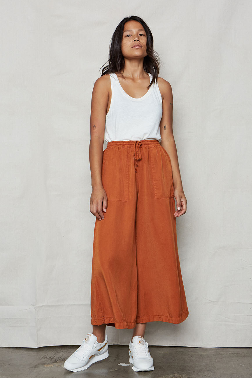 Image of Ochre Tencel Easy Pants