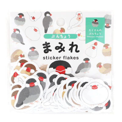 World Craft Stickers  Clear Flake Seals - jewoley