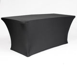 Black fitted lycra tablecloth