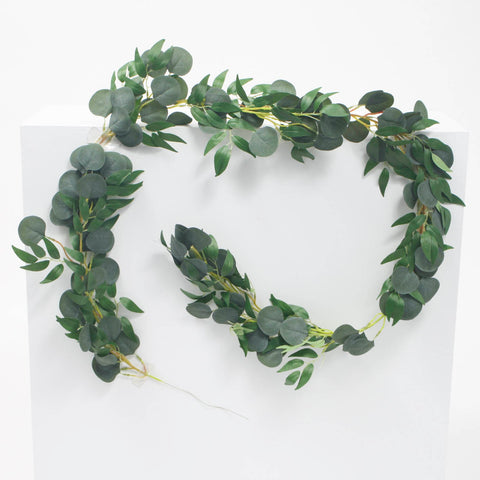 Willow Eucalyptus and Silver Dollar Eucalyptus Garland