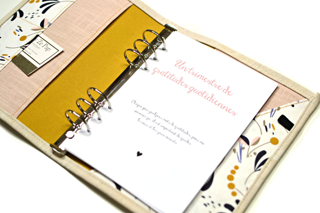 journal de gratitudes pour planner classeur filofax shirley chiche
