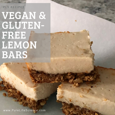 Vegan & Gluten-Free Lemon Bars | Pure Life Science