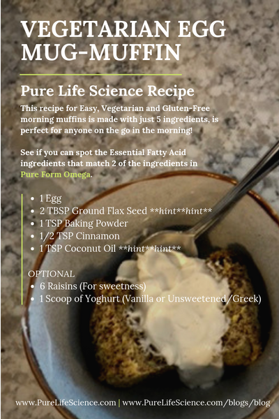 Recipe: Vegetarian Egg Mug-Muffin | Pure Life Science