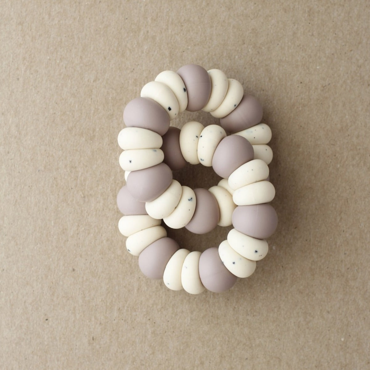 Polka Dot Double Freezer Teether - Dusted Fondant