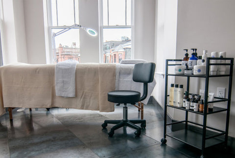 skin spa boston back bay location treatment room