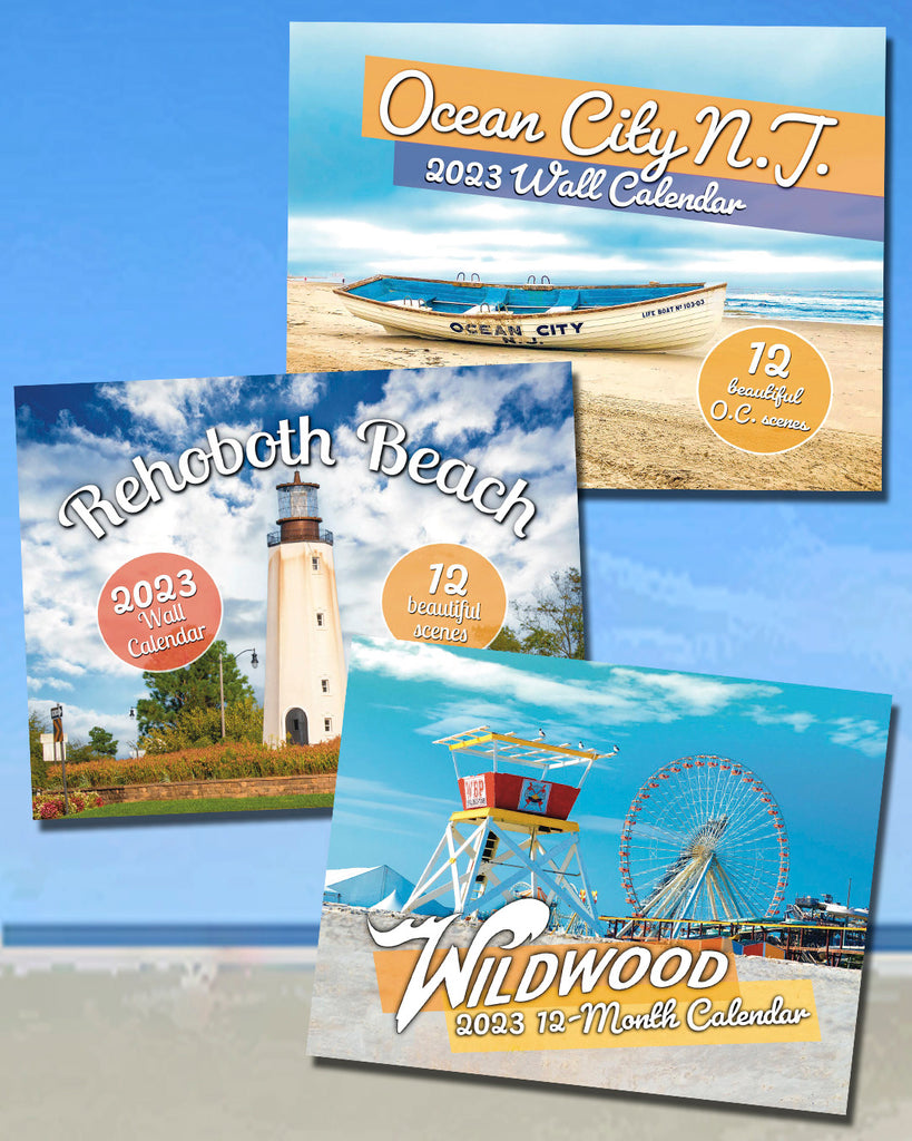 2023 Wall Calendars: Wildwood, Rehoboth Beach & Ocean City NJ