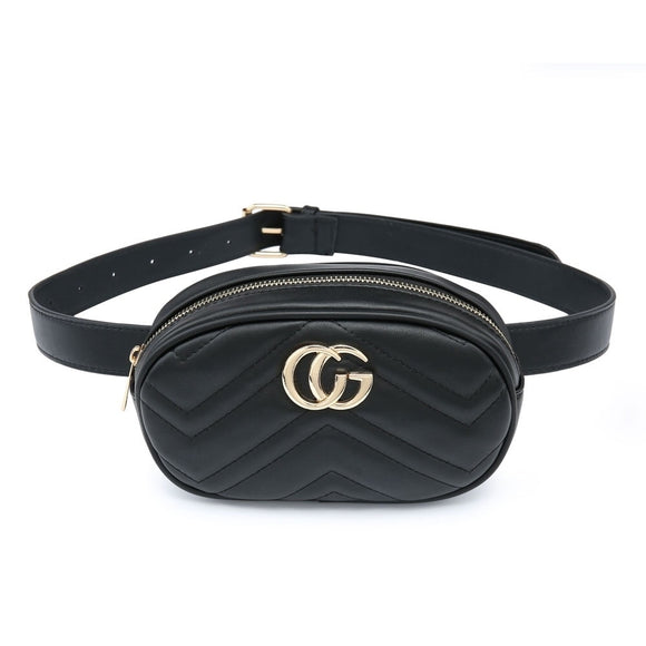 gucci black bum bag