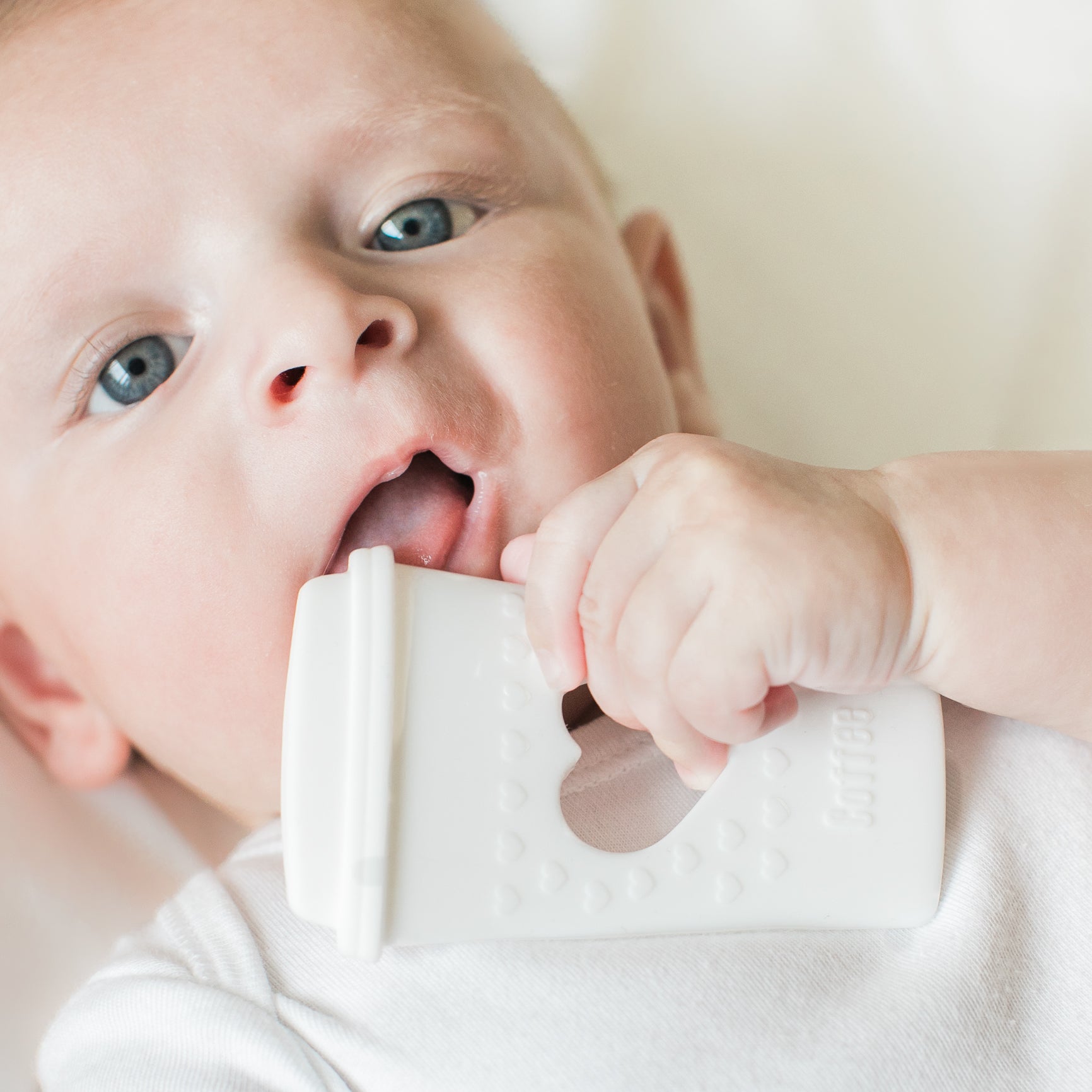 baby coffee cup teether