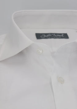 White Pinpoint Single Cuff Formal Shirt