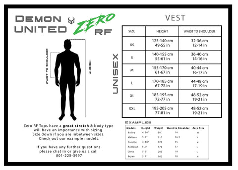 Demon Zero RF Vest D3O protection dorsale