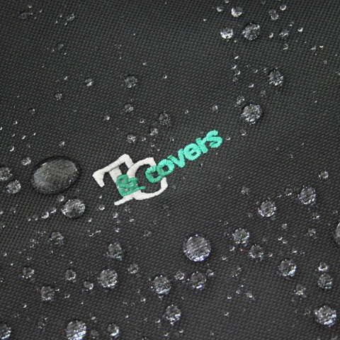 Water droplets on seat cover