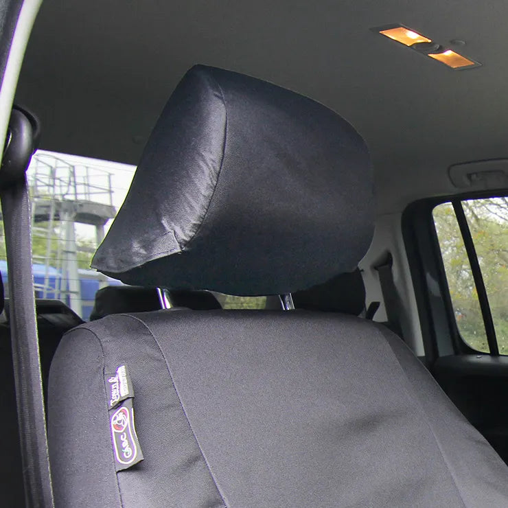 Headrest Cover on Tailored Seat Cover