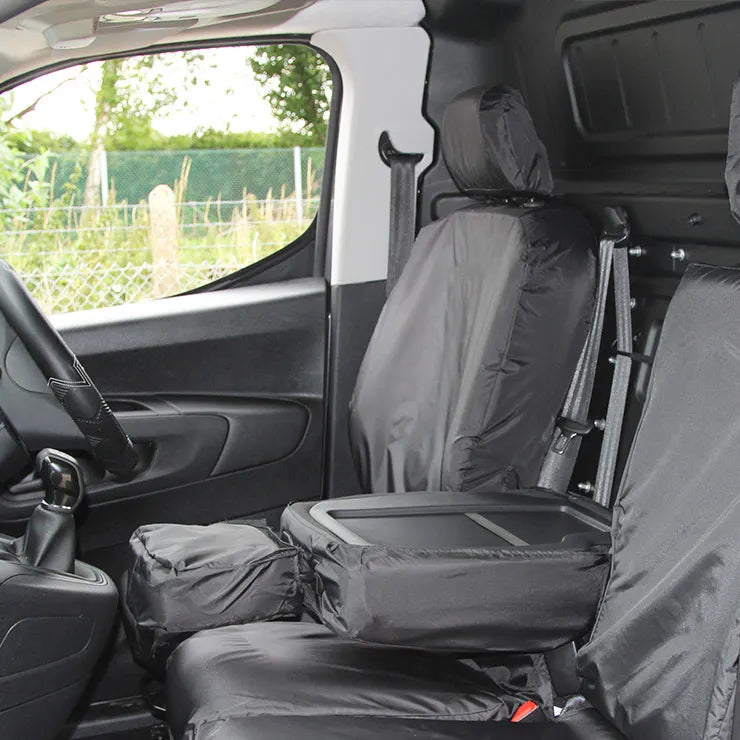 seat with tailored seat cover on it being pulled forward