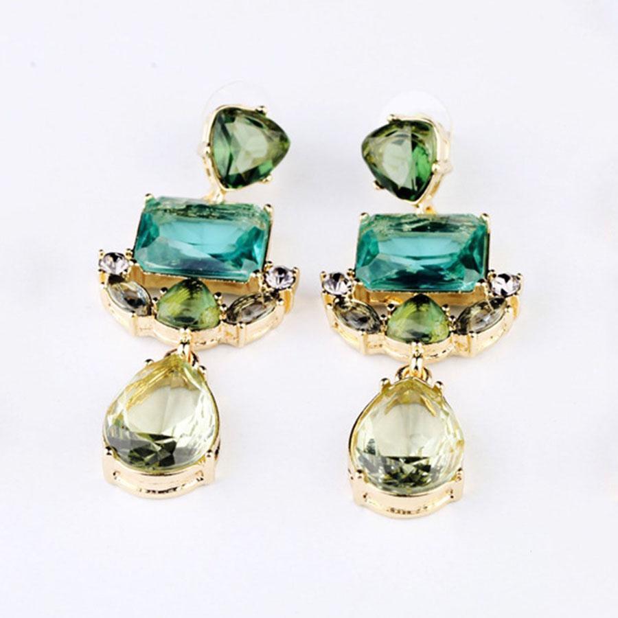 Captivating Faux Crystal Drop Earrings