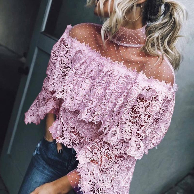 Autumn And Winter   Fashion Sexy Lace Top