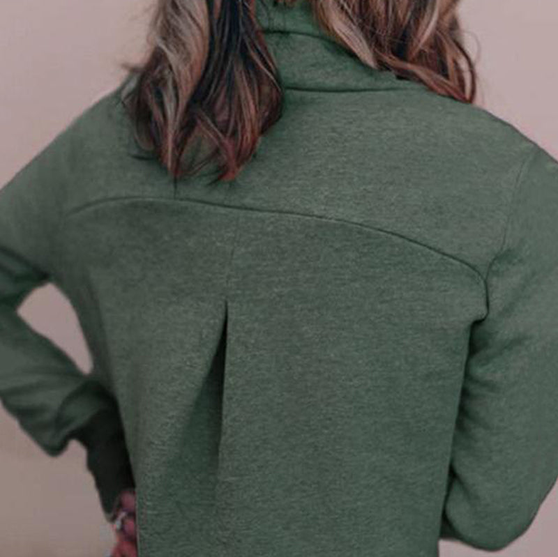 Women's Fashion High Collar Long Sleeve Sweater