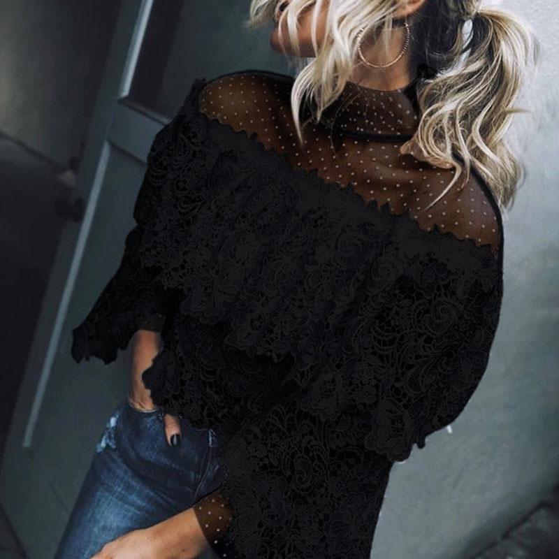 Autumn And Winter   Fashion Sexy Lace Top