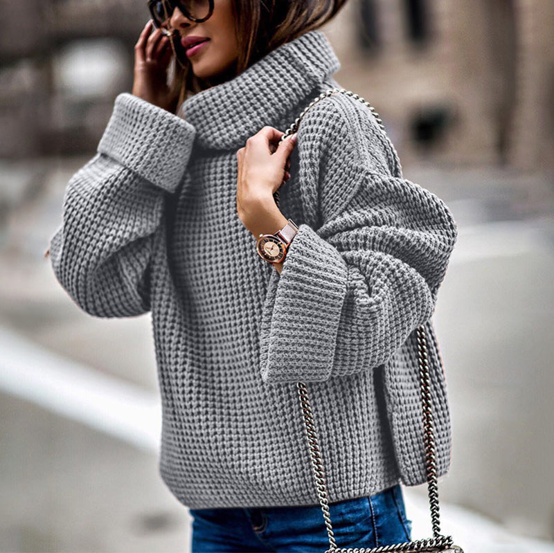 Women's Fashion Loose Turtleneck Sweater