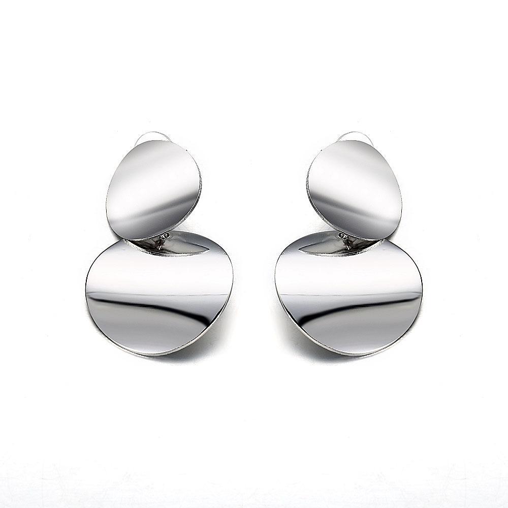 Fashion   Exaggerated Big Brand Alloy Simple Earrings Female