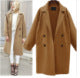 Wool coat women's long windbreaker woolen coat