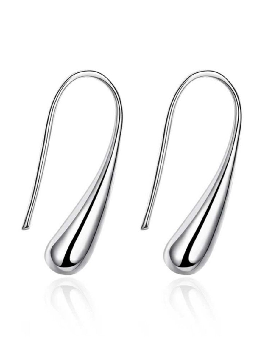 Silver Drop Designed Earrings